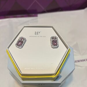 Remembered Skies: Rose Quartz on Rhodium